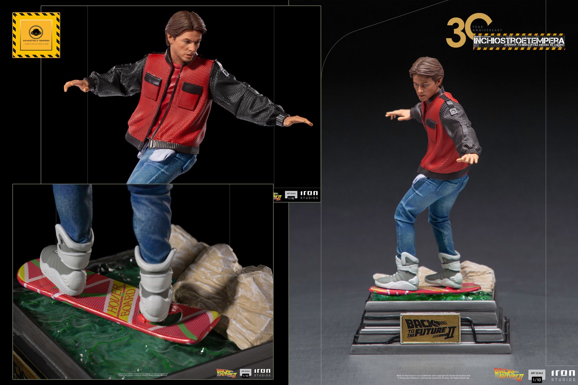 Iron Studios: Back to the Future 2 | Marty McFly on Hoverboard 1/10 Statue