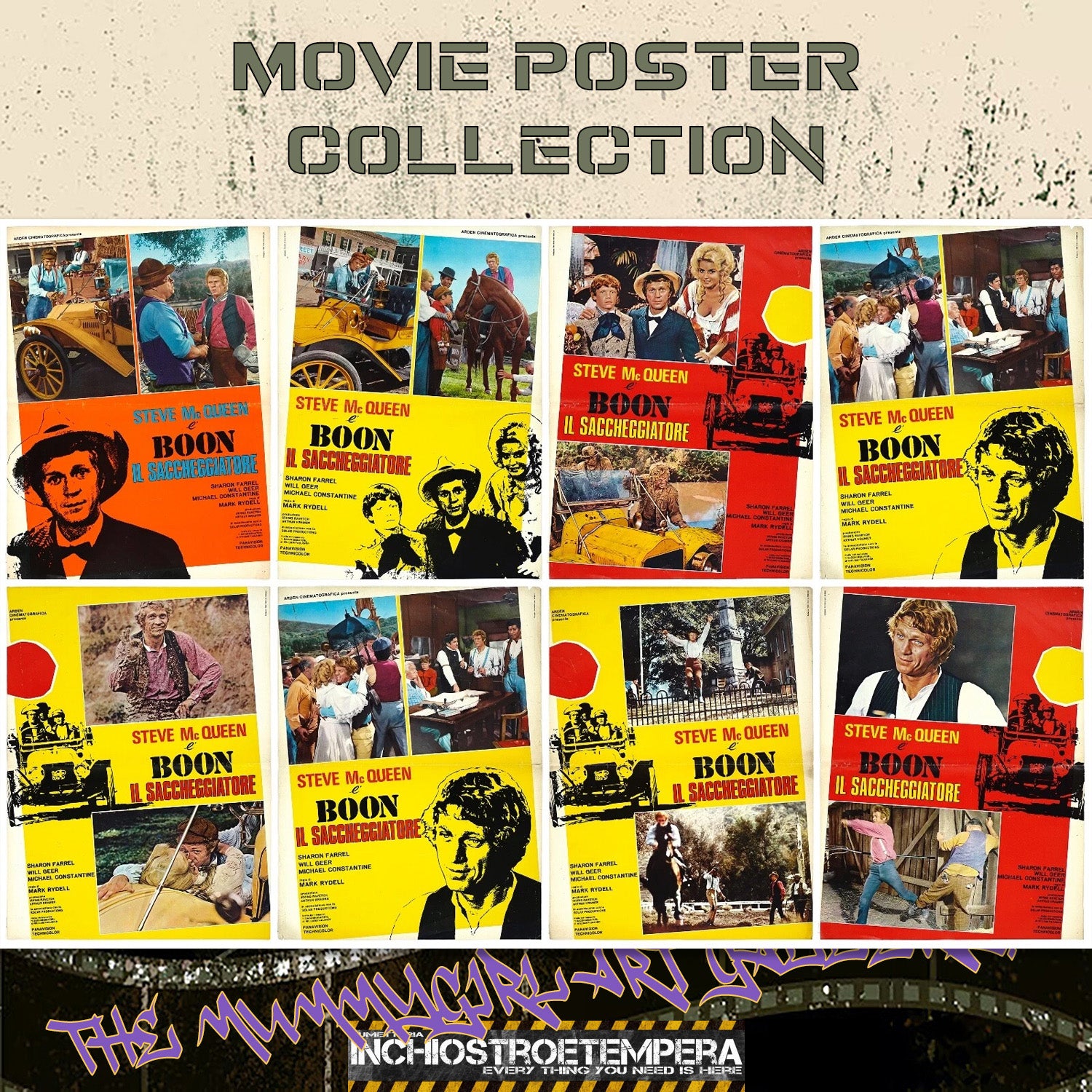 Steve McQueen: Boon il saccheggiatore | Fotobusta Originale (set di 8)