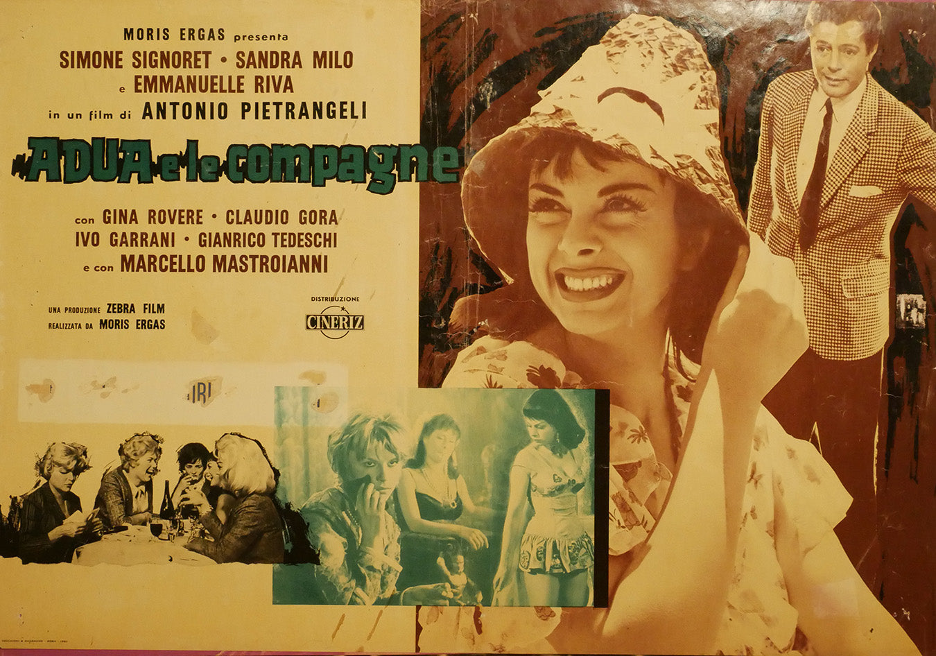 Simone Signoret: Adua e le compagne | Fotobusta Originale (set di 4)