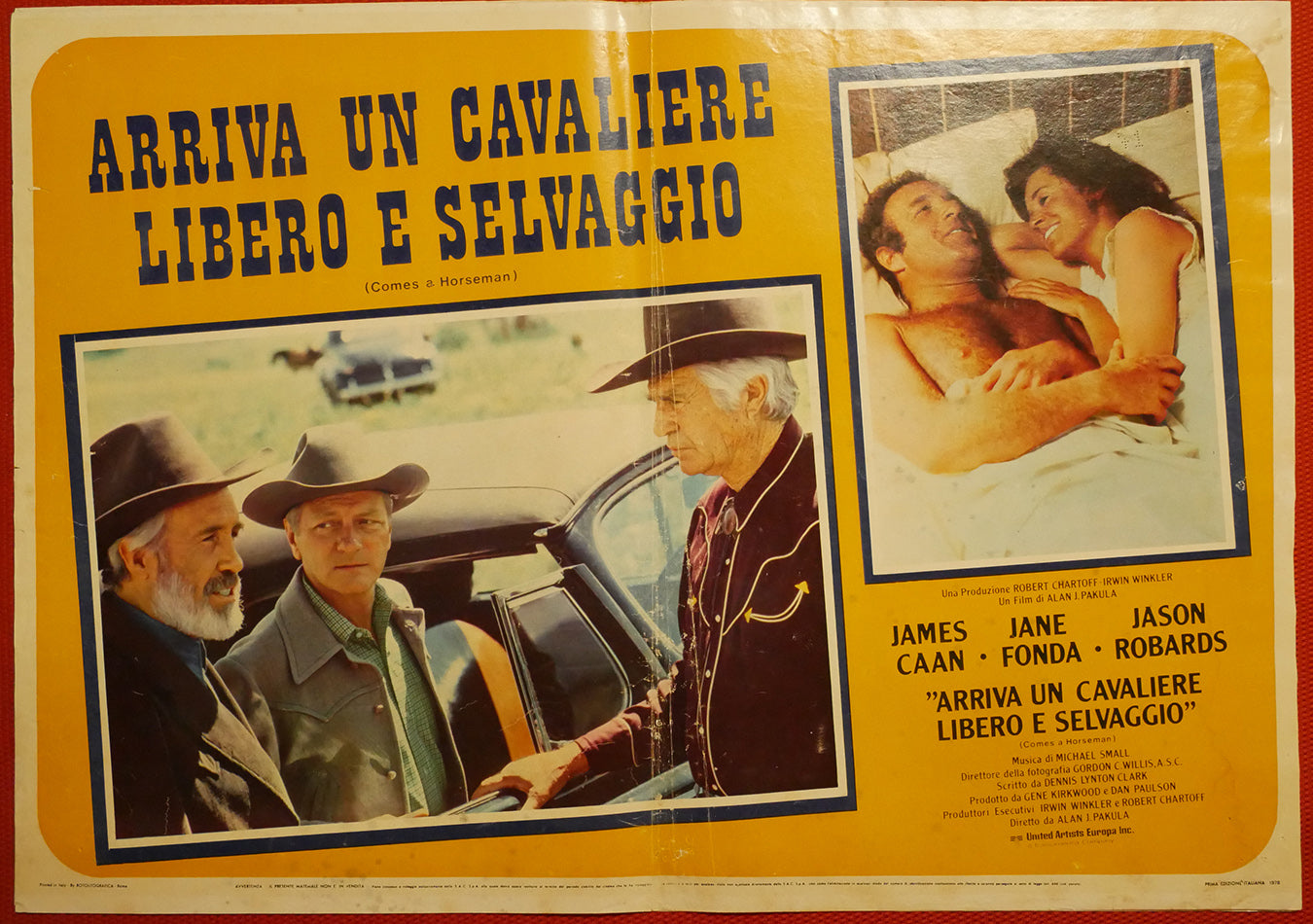 Jane Fonda: Arriva un cavaliere libero e selvaggio | Fotobusta Originale (set di 5)