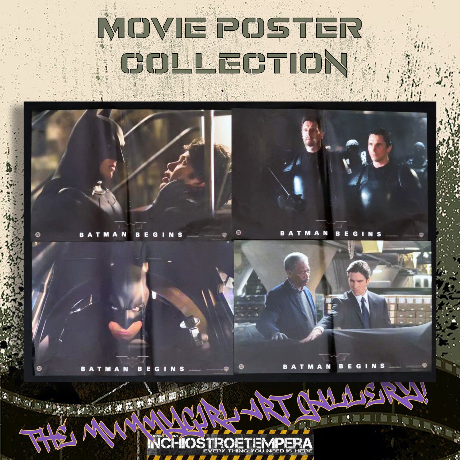 Christopher Nolan: Batman Begins | Fotobusta Originale (set di 4)