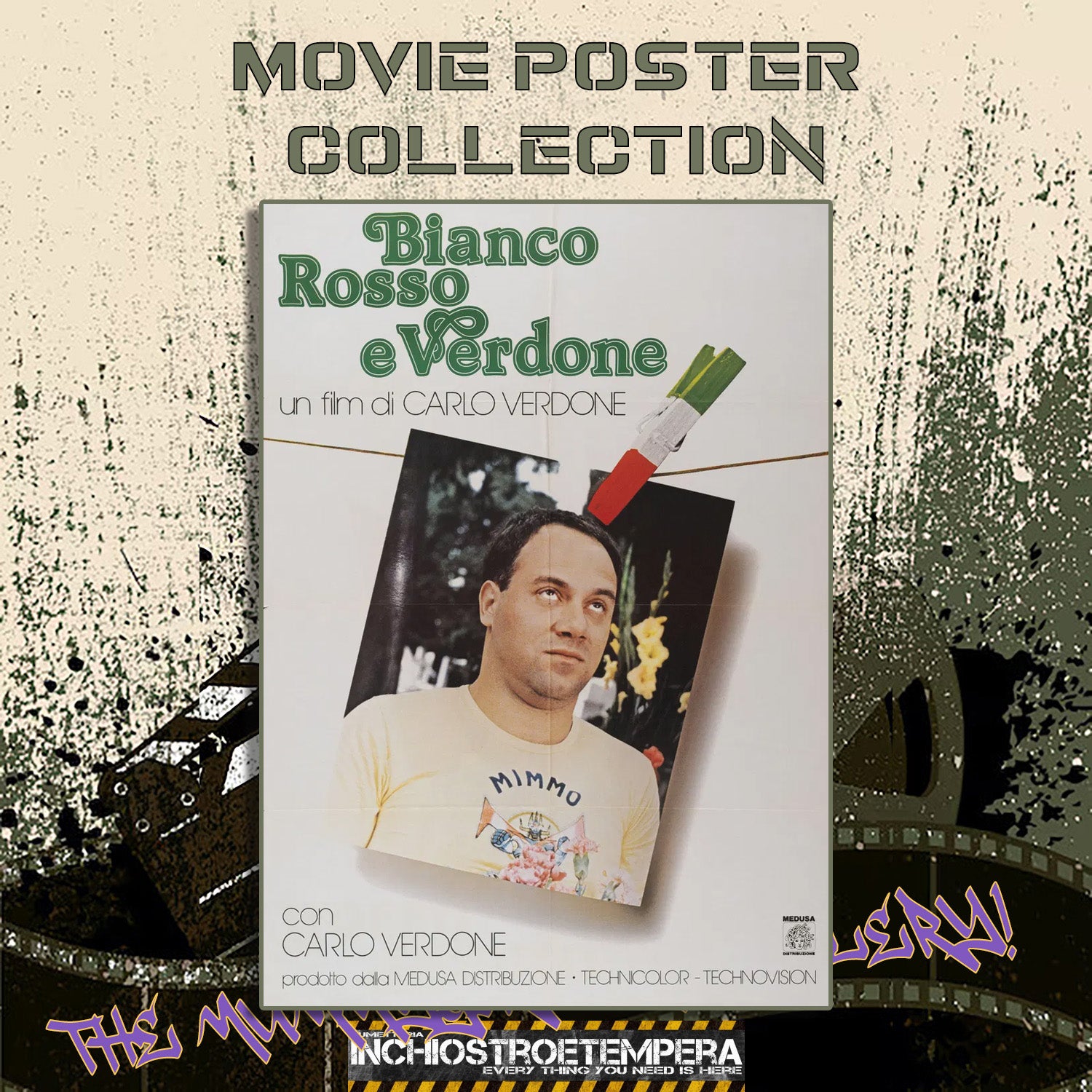 Bianco, rosso e Verdone | Manifesto 2 Fogli Originale