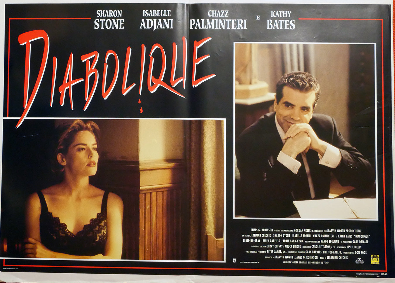 Sharon Stone, Isabelle Adjani: Diabolique | Fotobusta Originale (set di 6)