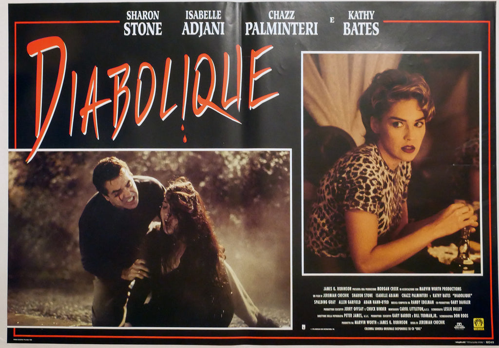 Sharon Stone, Isabelle Adjani: Diabolique | Fotobusta Originale (set di 6)