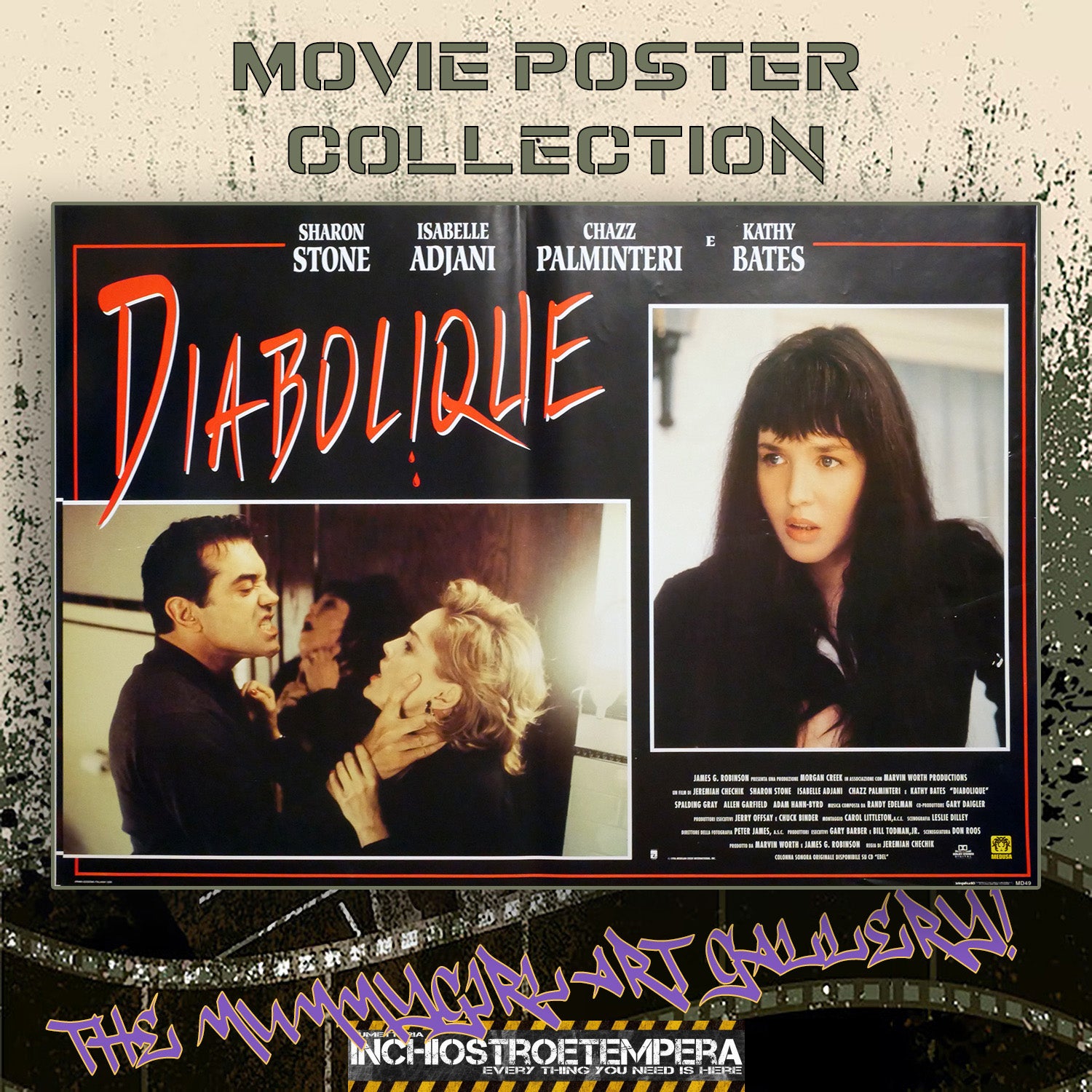 Sharon Stone, Isabelle Adjani: Diabolique | Fotobusta Originale (set di 6)