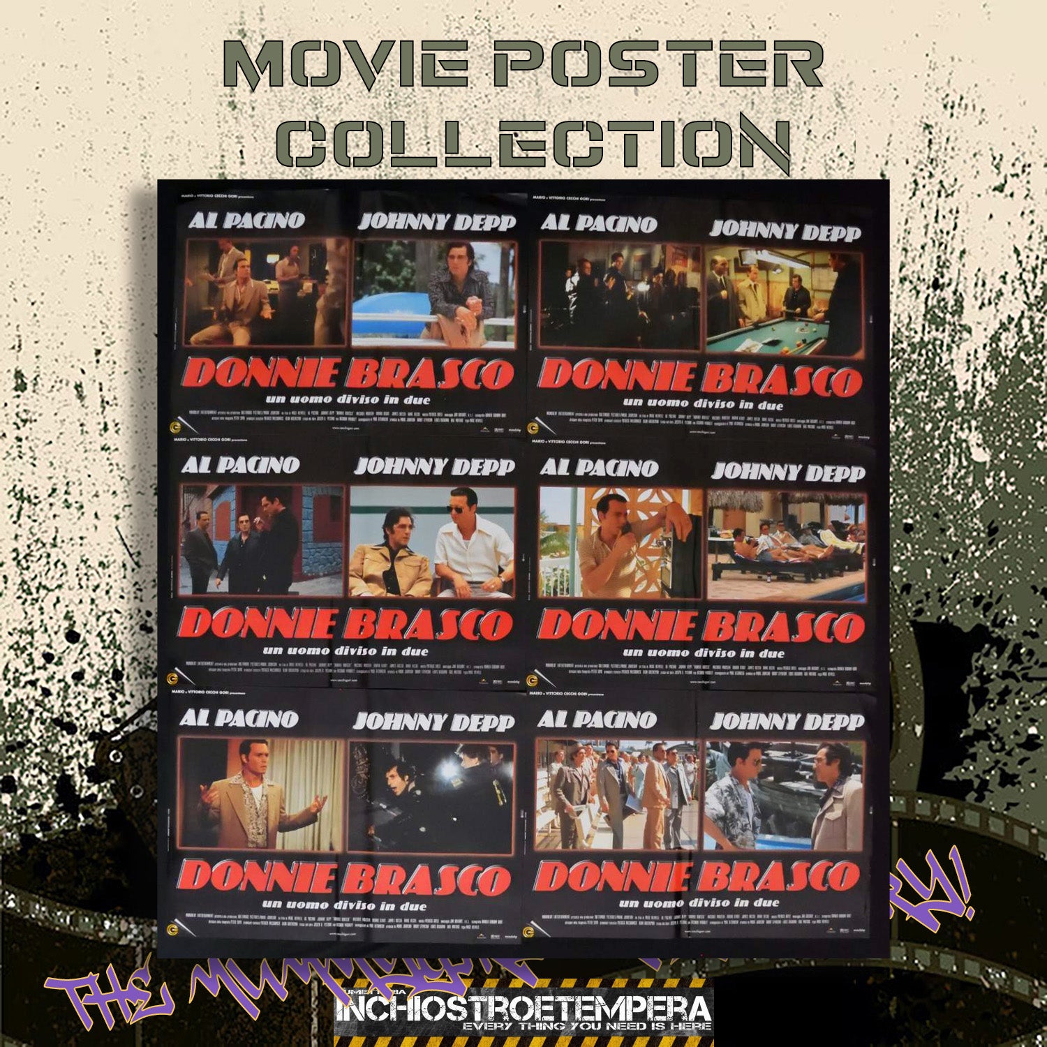 Johnny Depp, Al Pacino: Donnie Brasco | Fotobusta Originale (set di 6)