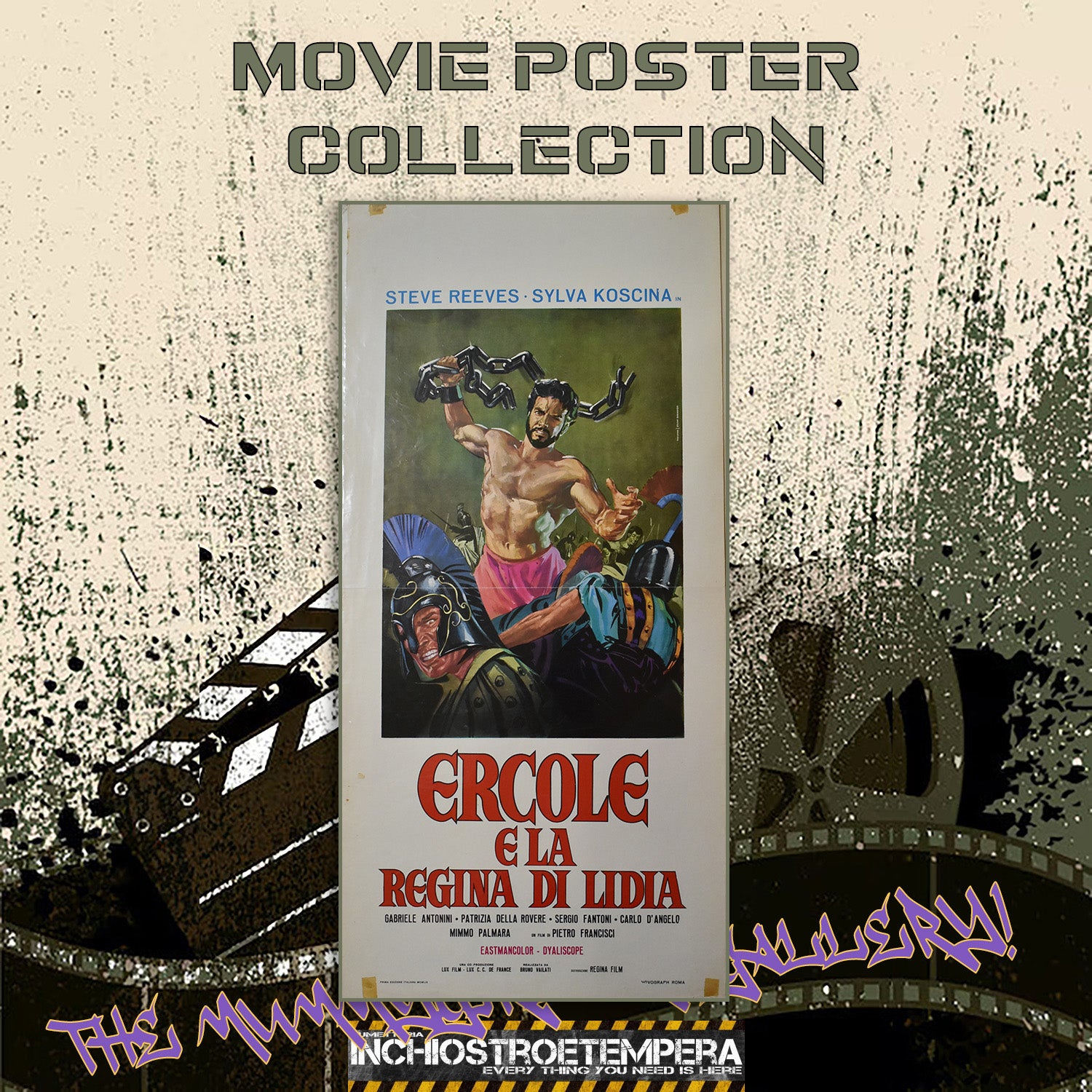 Steve Reeves: Ercole e la regina di Lidia | Locandina Originale