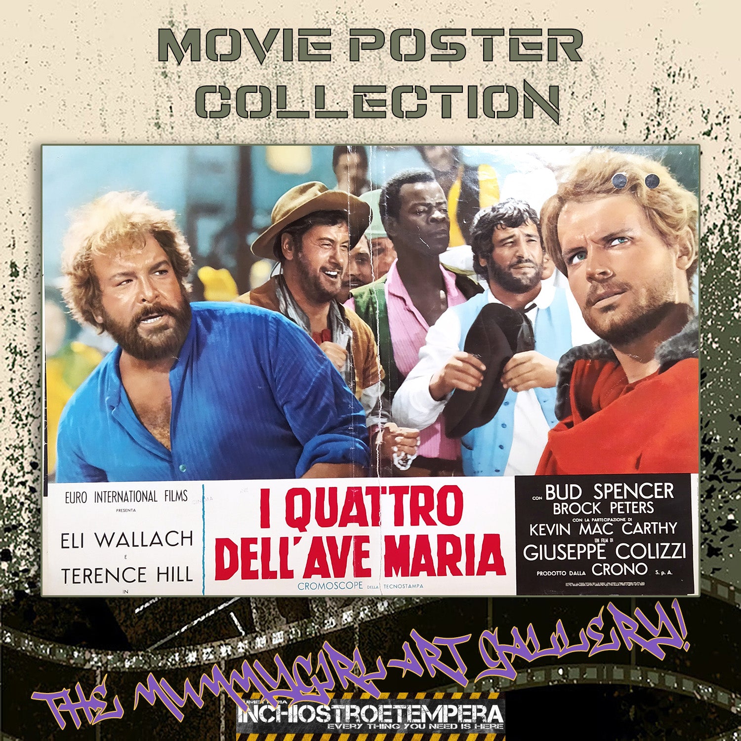 Bud Spencer, Terence Hill: I quattro dell'Ave Maria | Fotobusta Originale Cinema