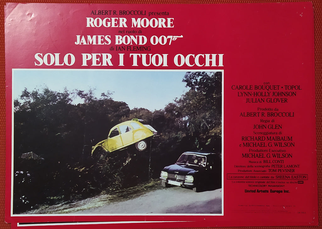 Agente 007 - Solo per i tuoi occhi | Fotobusta Cinema Originale (Set di 3)