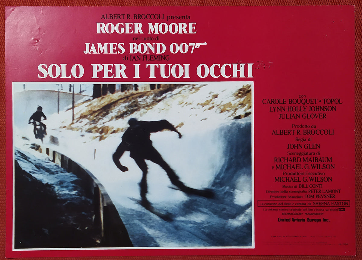 Agente 007 - Solo per i tuoi occhi | Fotobusta Cinema Originale (Set di 3)