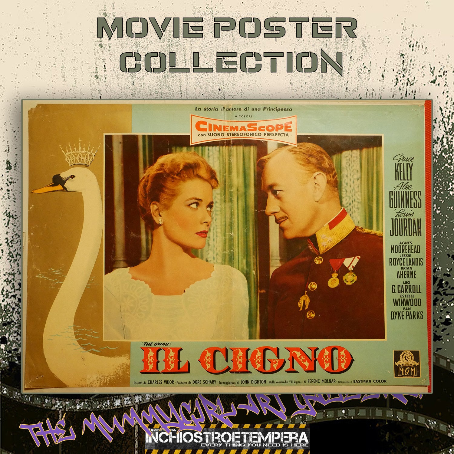 Grace Kelly: Il cigno | Fotobusta Originale (set di 3)