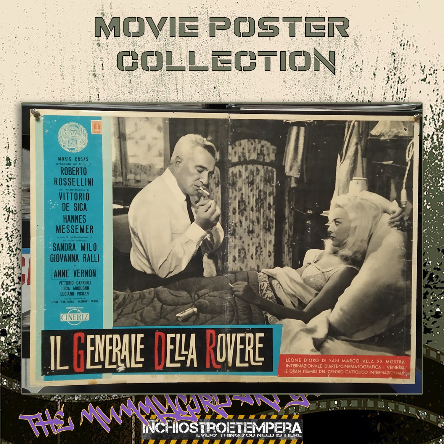 Vittorio De Sica: Il generale Della Rovere | Fotobusta Originale Cinema