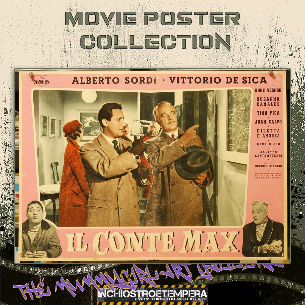 Il conte Max | Fotobusta Cinema Originale (Set di 3)