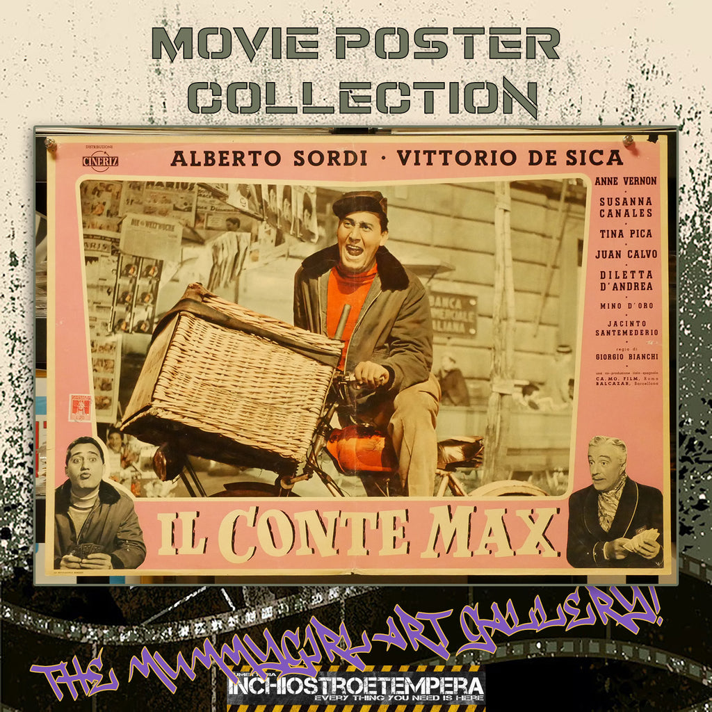 Il conte Max | Fotobusta Cinema Originale (Set di 3)