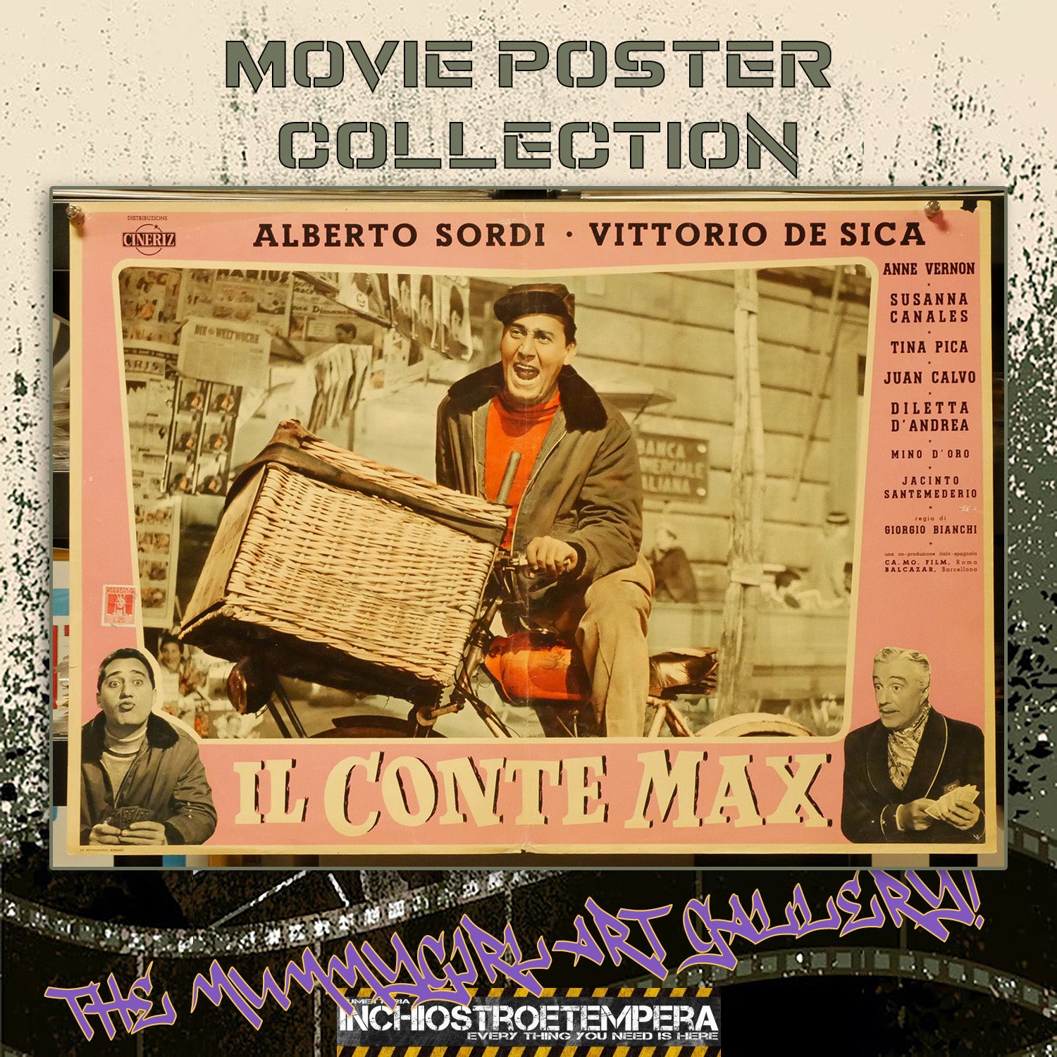 Il conte Max | Fotobusta Cinema Originale (Set di 3)