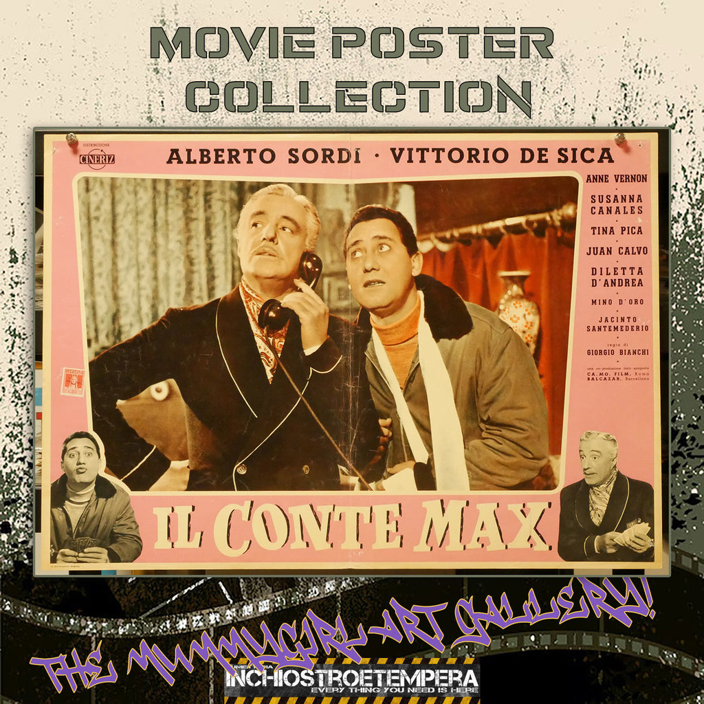 Il conte Max | Fotobusta Cinema Originale (Set di 3)