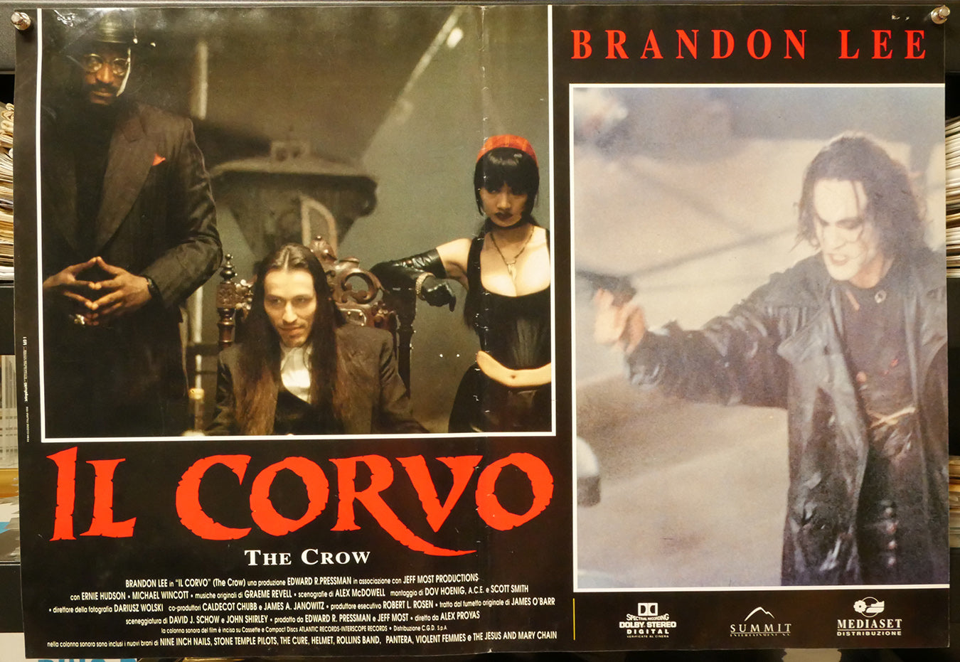 Brandon Lee: Il Corvo | Fotobusta Originale (set di 4)