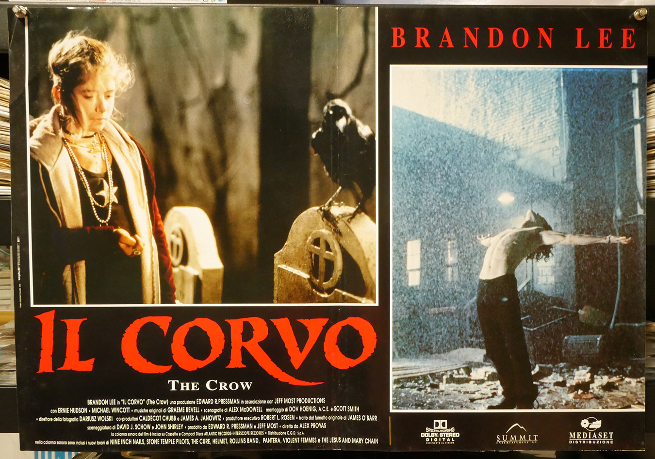 Brandon Lee: Il Corvo | Fotobusta Originale (set di 4)