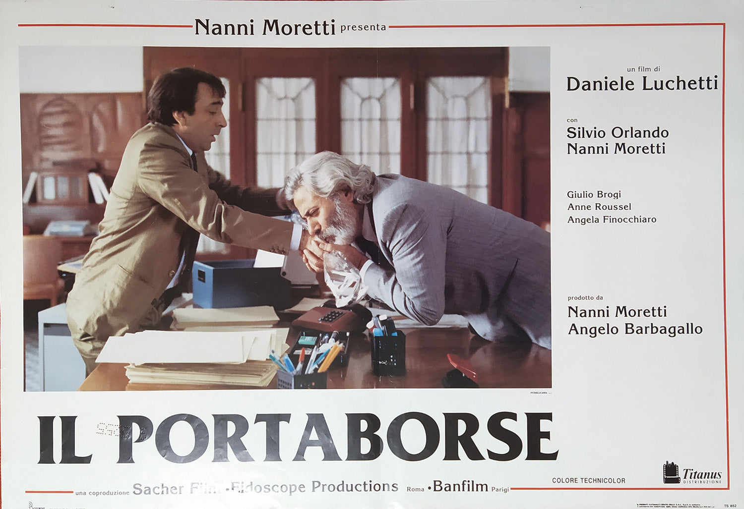 Il portaborse | Fotobusta Originale (set completo di 6)