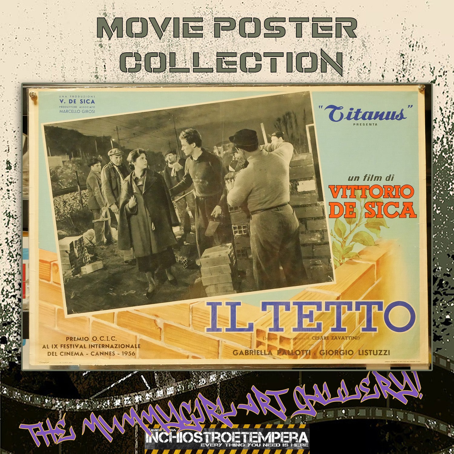 Vittorio De Sica: Il tetto | Fotobusta Cinema Originale