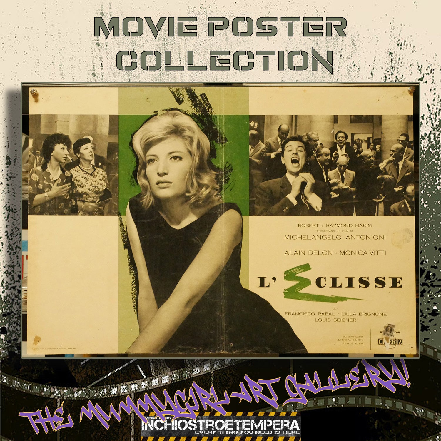 Michelangelo Antonioni: L'eclisse | Fotobusta Cinema Originale (Set di 2 + Sogg.)