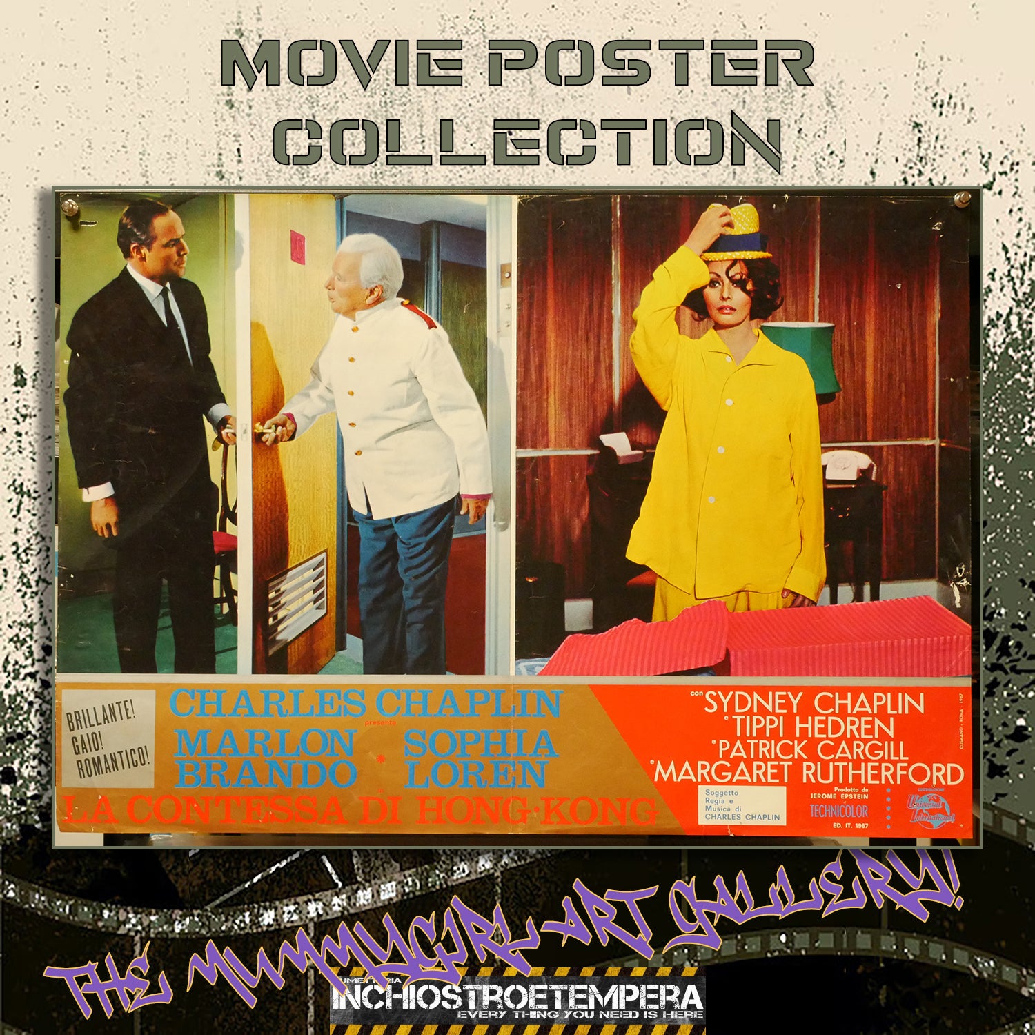 Sophia Loren: La contessa di Hong Kong | Fotobusta Cinema Originale (Set di 2)