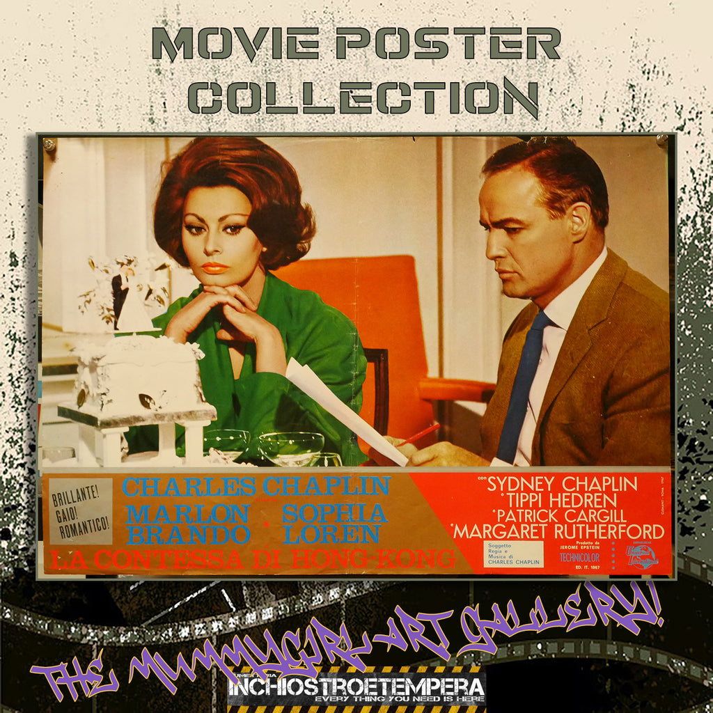 Sophia Loren: La contessa di Hong Kong | Fotobusta Cinema Originale (Set di 2)
