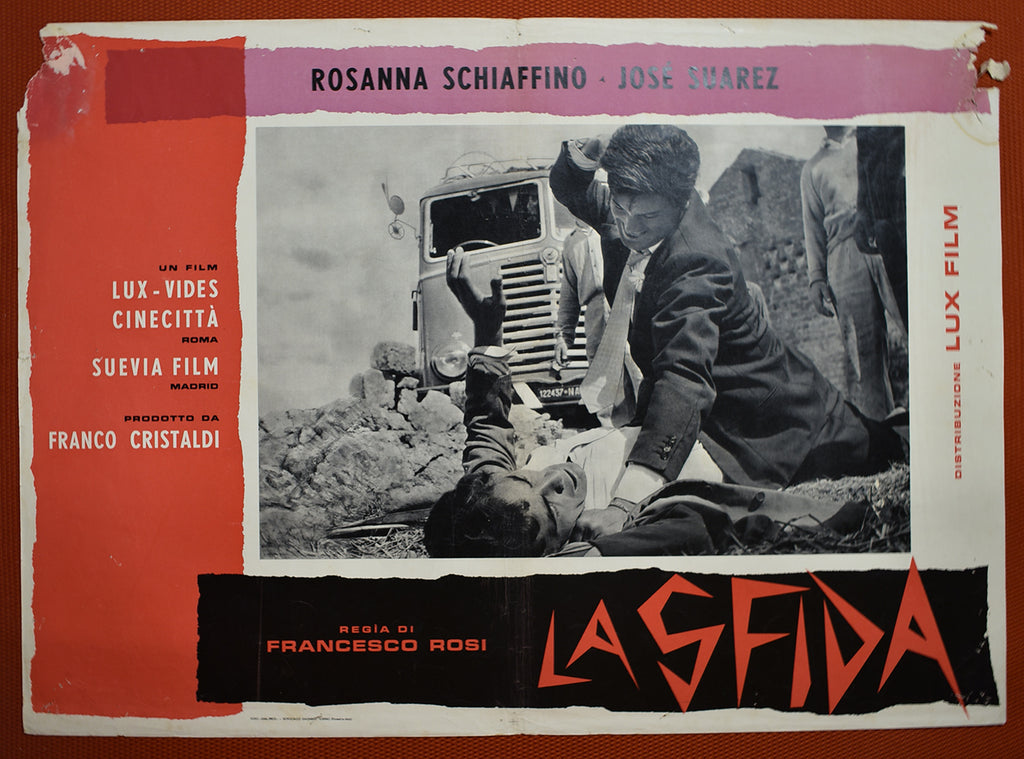 Francesco Rosi: La sfida | Fotobusta Originale (set di 3)