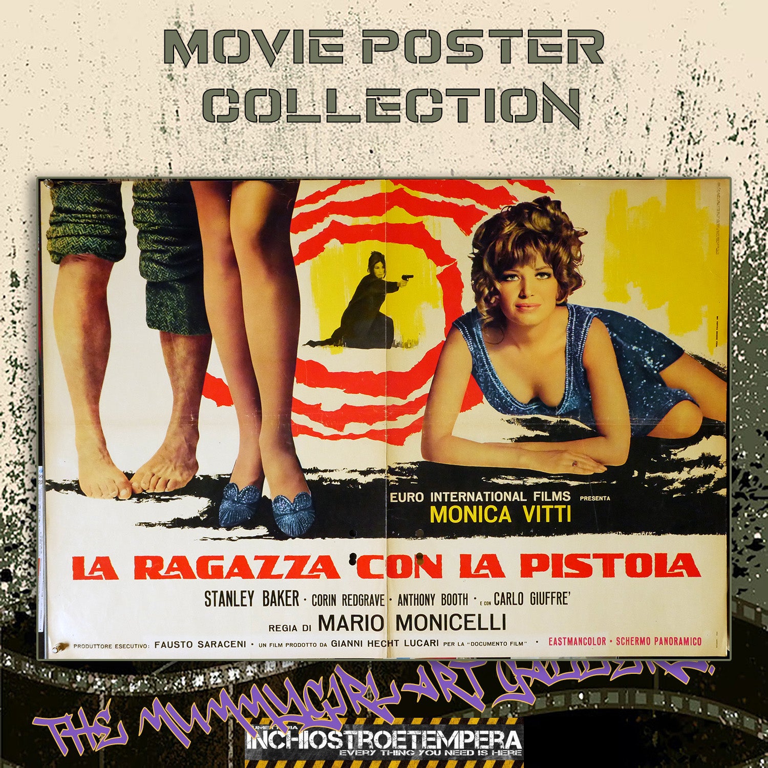Monica Vitti: La ragazza con la pistola | Soggettone Originale (100x70)