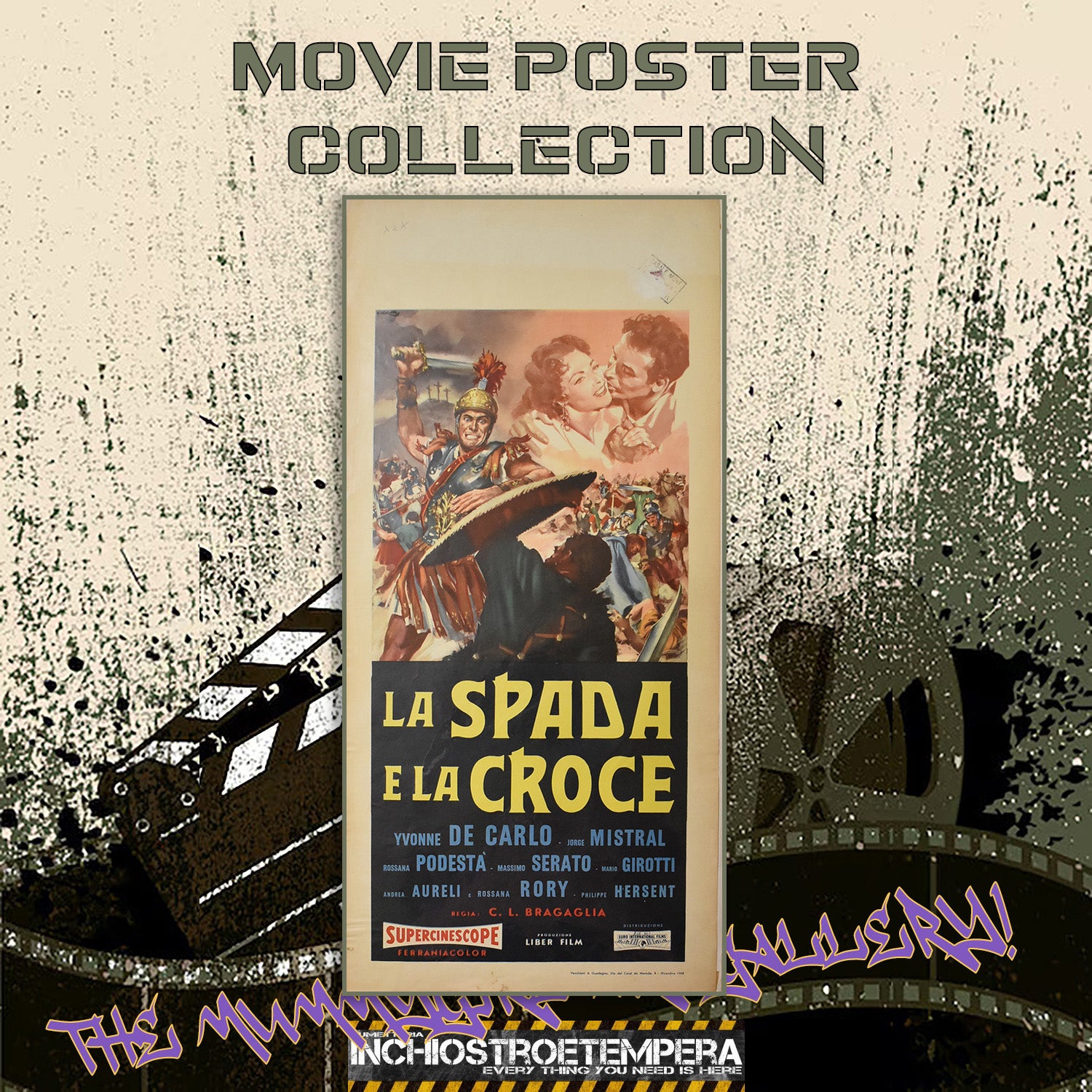 Yvonne De Carlo: La spada e la croce | Locandina Originale