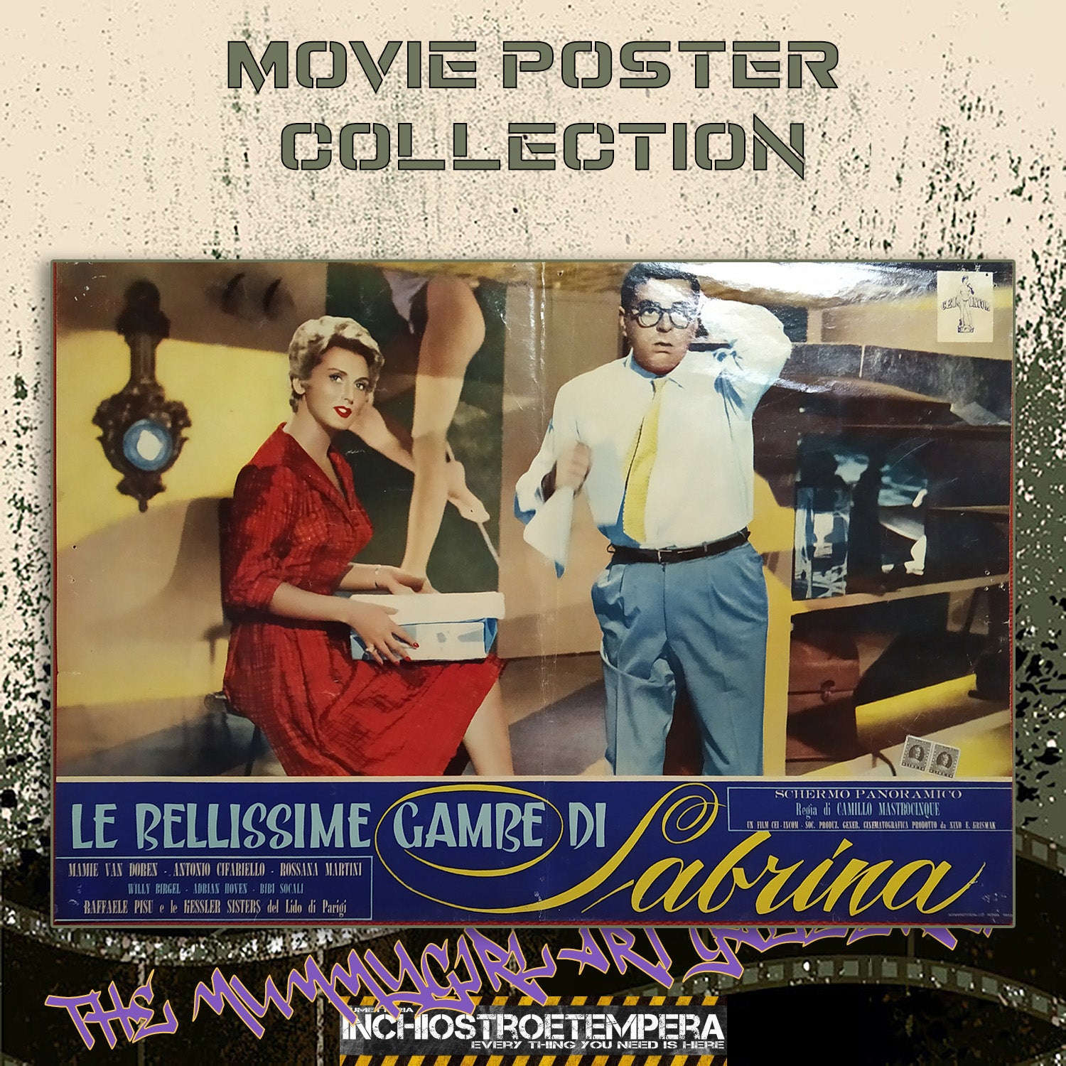 Mamie Van Doren: Le bellissime gambe di Sabrina | Fotobusta Cinema Originale