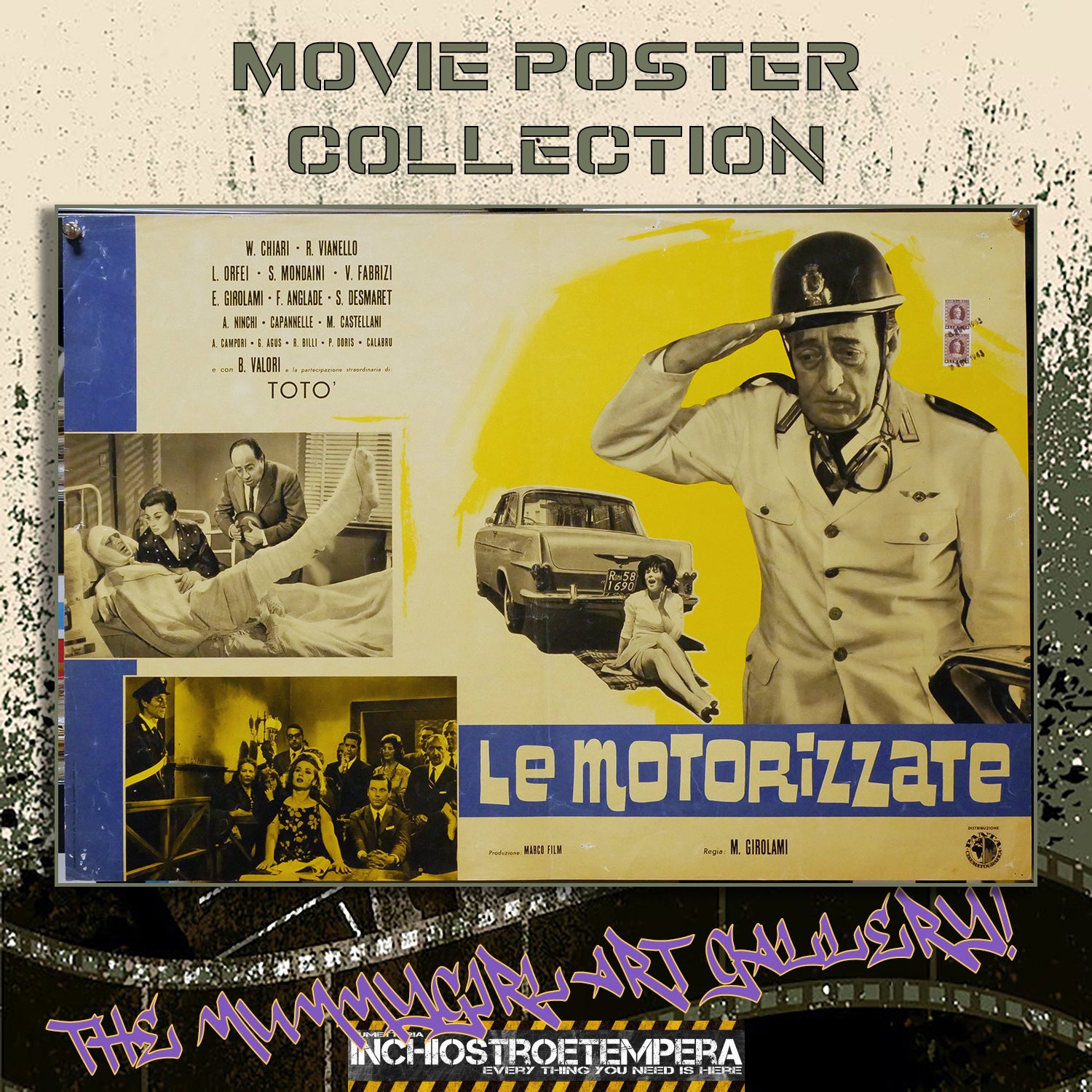 Totò: Le motorizzate | Fotobusta Cinema Originale