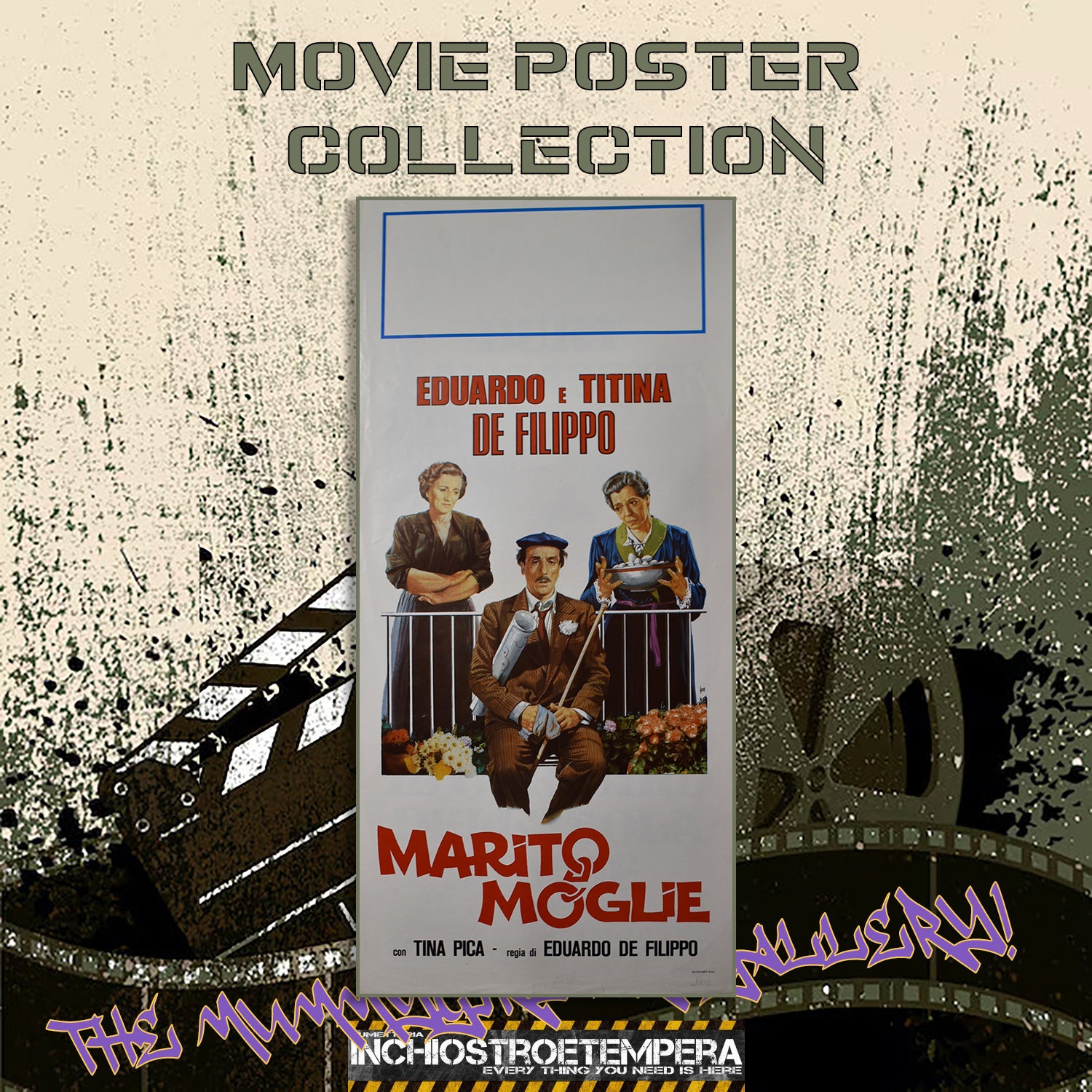 Eduardo De Filippo: Marito e moglie | Locandina Originale
