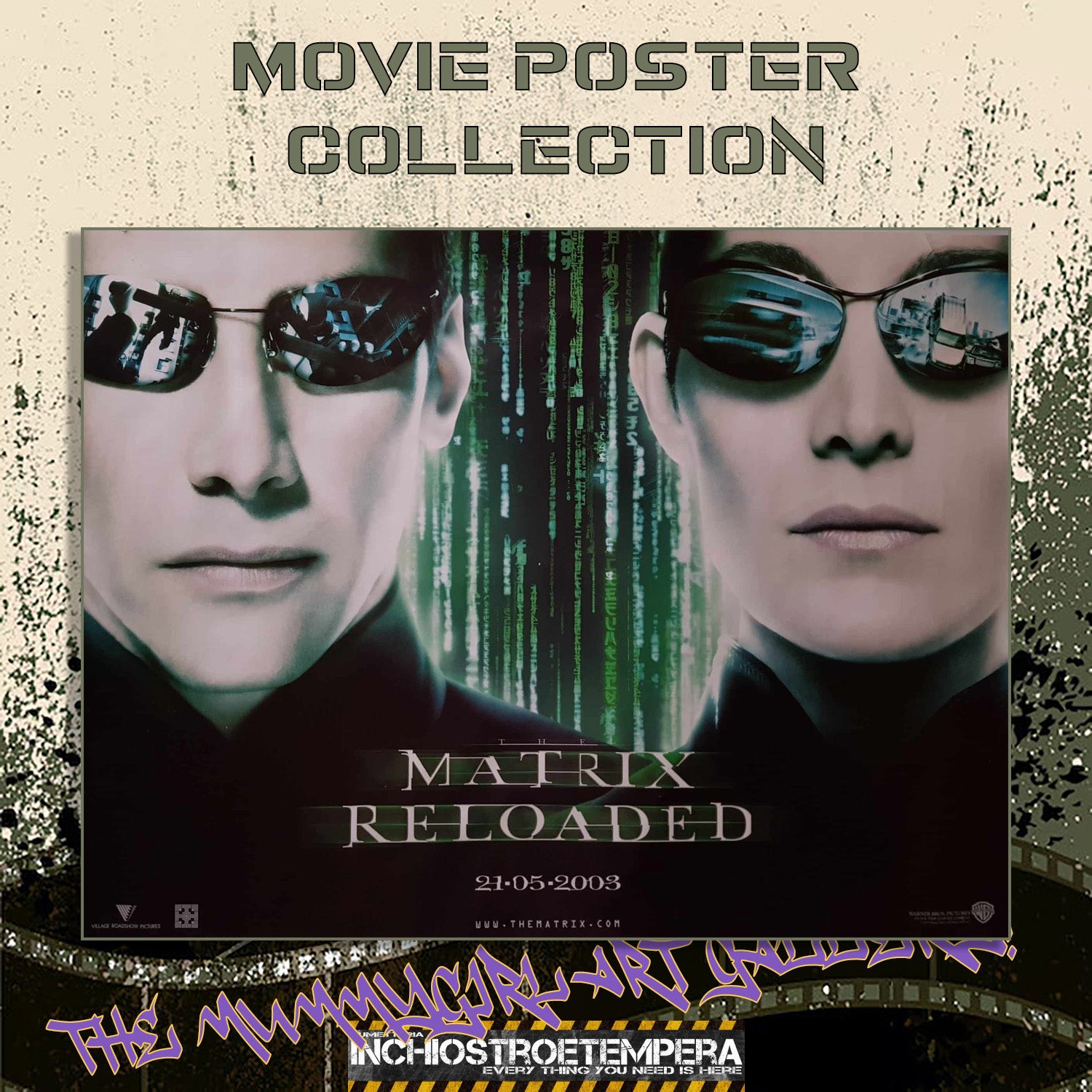 The Matrix Reloaded (2003) Original UK Quad Poster