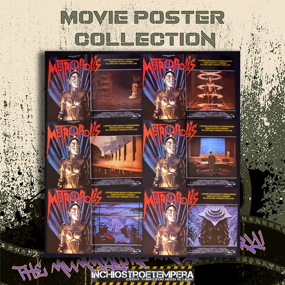 Metropolis | Fotobusta Cinema Originale (Set di 6)