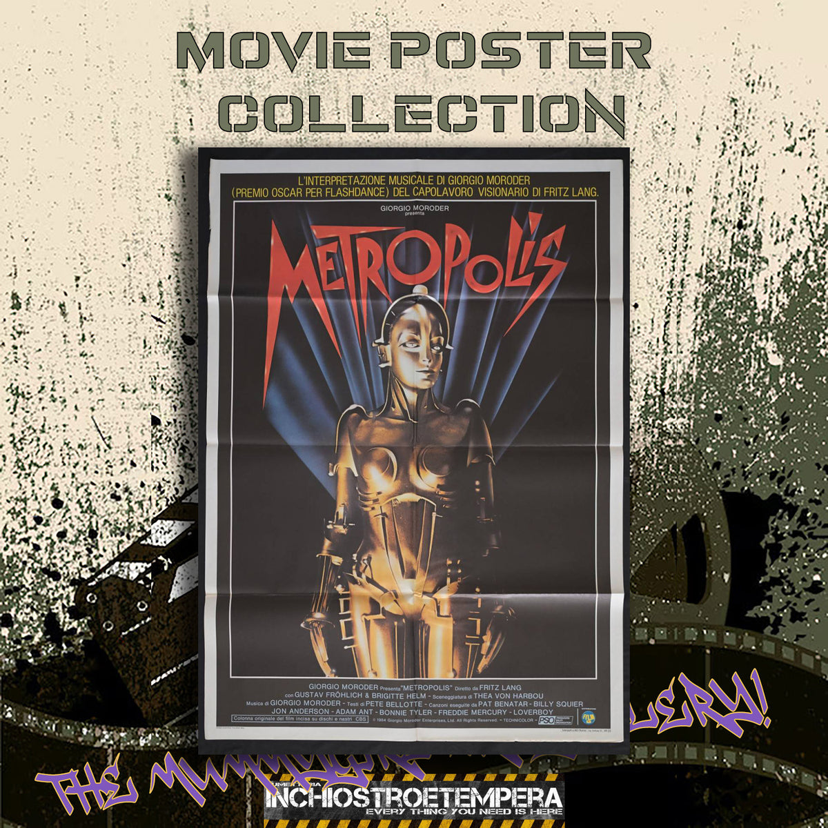 Giorgio Moroder: Metropolis | Manifesto 2 Fogli Originale