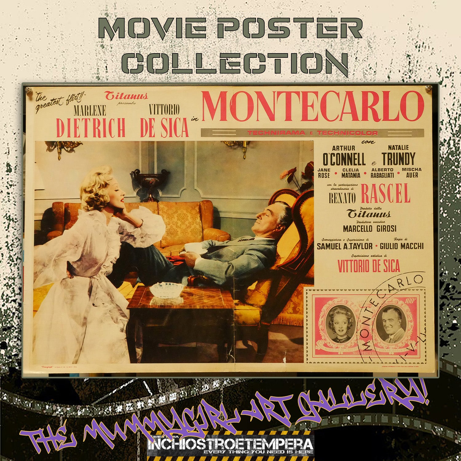 Marlene Dietrich: Montecarlo | Fotobusta Cinema Originale (Set di 2)