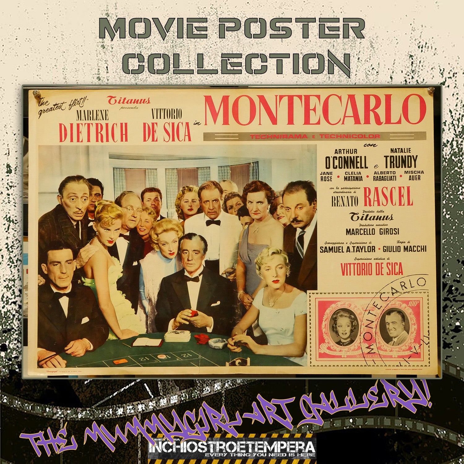 Marlene Dietrich: Montecarlo | Fotobusta Cinema Originale (Set di 2)