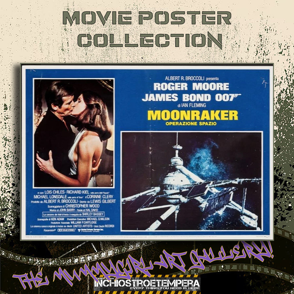 Roger Moore: Moonraker - Operazione spazio | Fotobusta Cinema Originale (Set di 7)