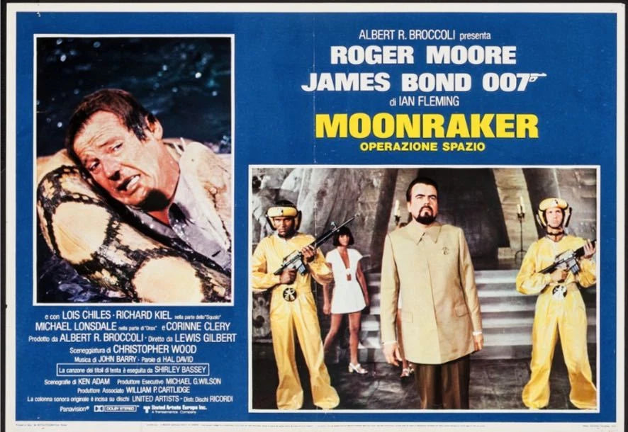 Roger Moore: Moonraker - Operazione spazio | Fotobusta Cinema Originale (Set di 7)