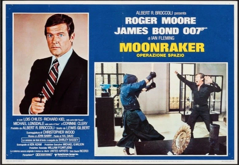 Roger Moore: Moonraker - Operazione spazio | Fotobusta Cinema Originale (Set di 7)