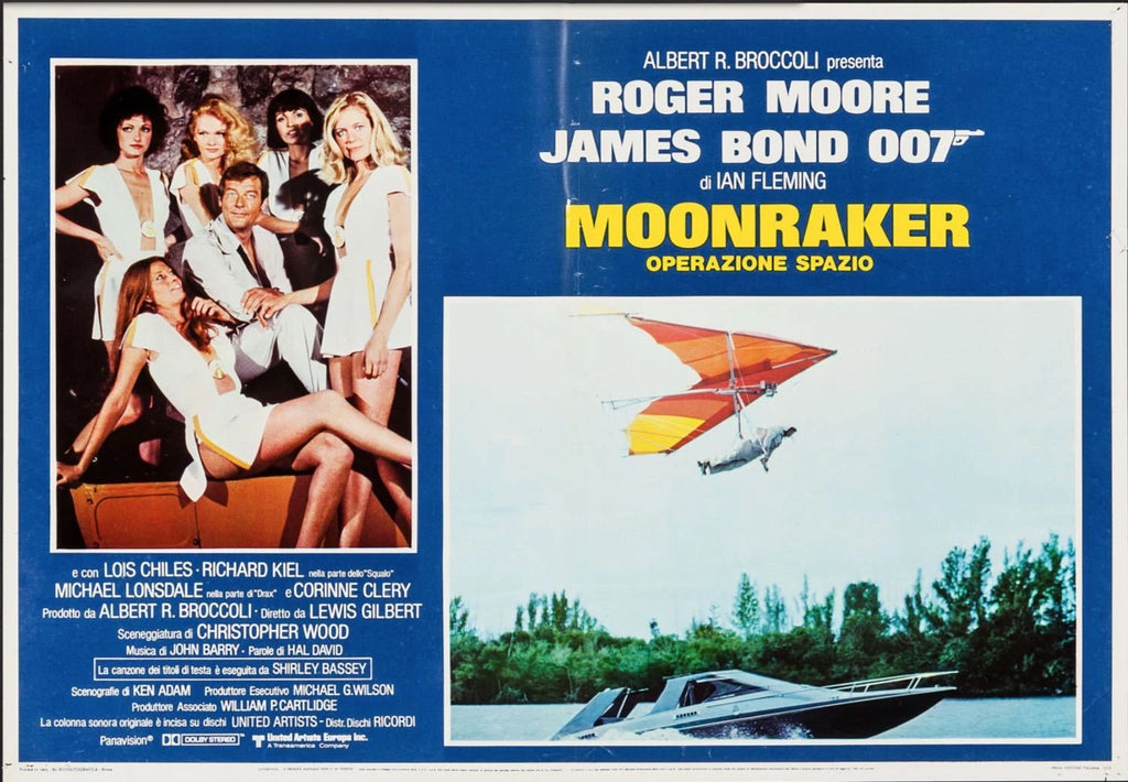 Roger Moore: Moonraker - Operazione spazio | Fotobusta Cinema Originale (Set di 7)