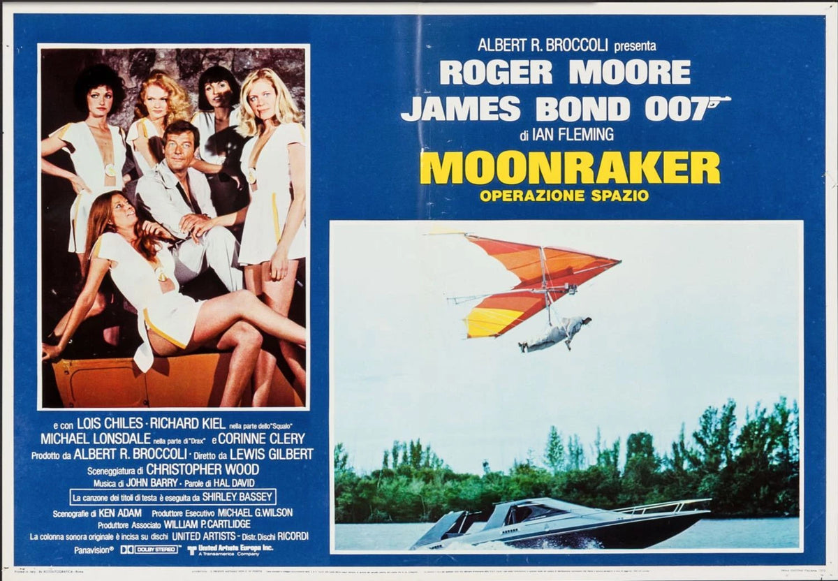 Roger Moore: Moonraker - Operazione spazio | Fotobusta Cinema Originale (Set di 7)