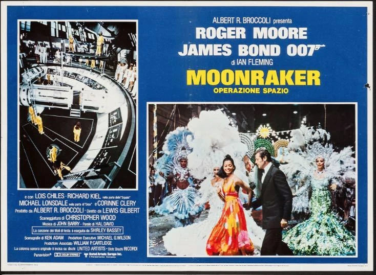 Roger Moore: Moonraker - Operazione spazio | Fotobusta Cinema Originale (Set di 7)