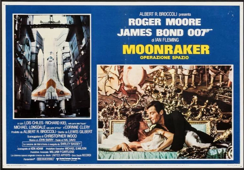 Roger Moore: Moonraker - Operazione spazio | Fotobusta Cinema Originale (Set di 7)