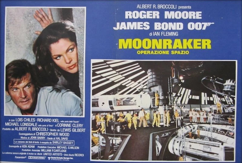 Roger Moore: Moonraker - Operazione spazio | Fotobusta Cinema Originale (Set di 7)