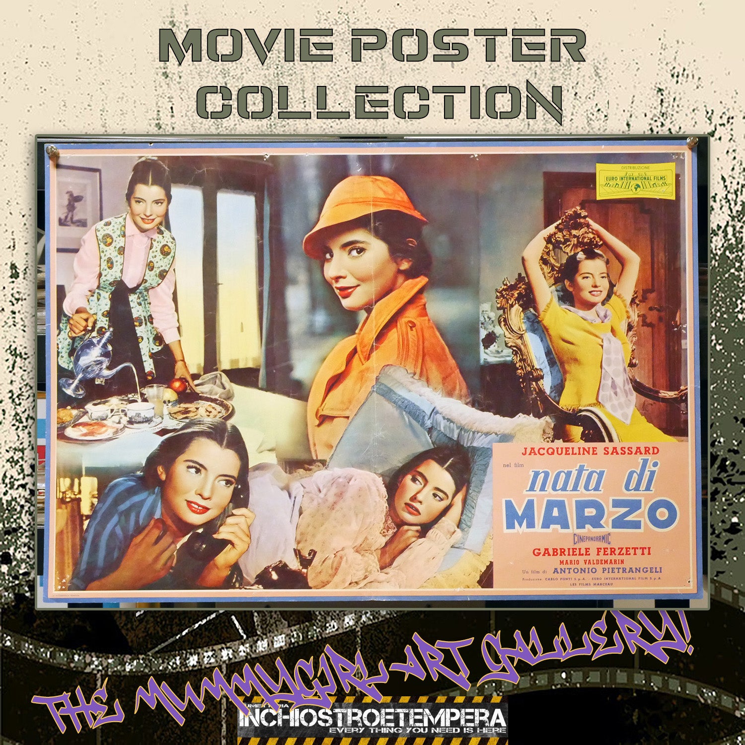 Nata di marzo | Fotobusta Cinema Originale (Set di 3)