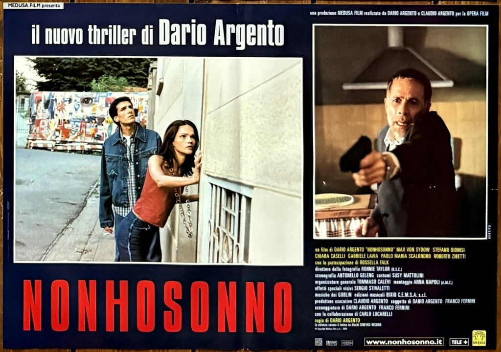 Dario Argento: Non ho sonno | Fotobusta Cinema Originale (Set di 6)
