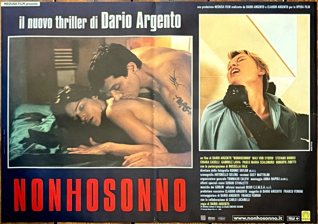 Dario Argento: Non ho sonno | Fotobusta Cinema Originale (Set di 6)