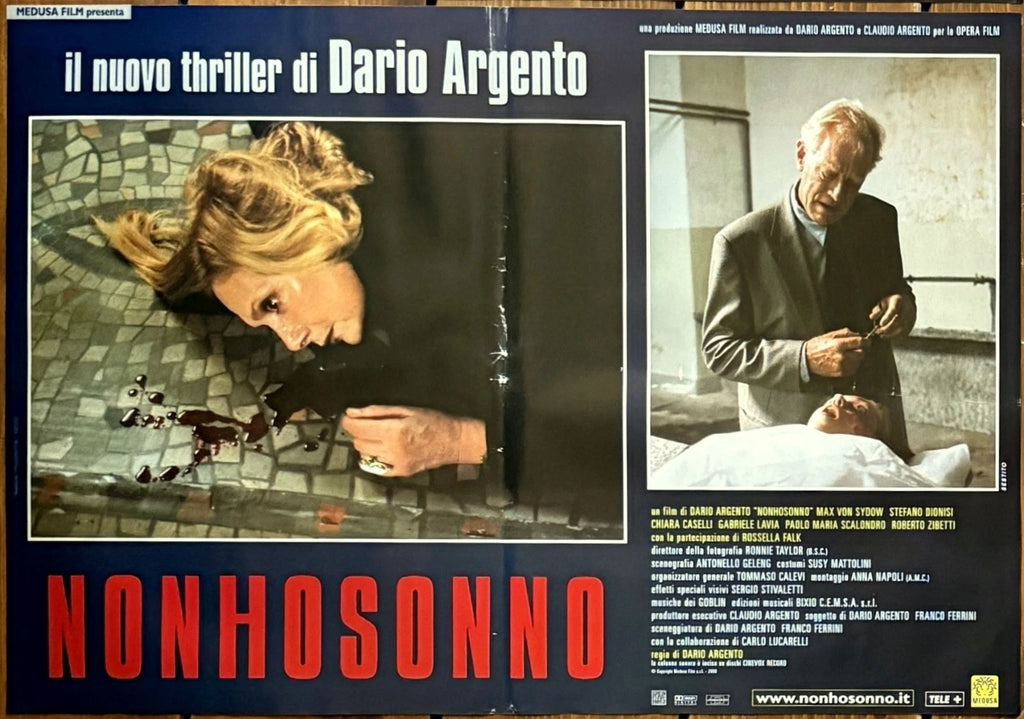 Dario Argento: Non ho sonno | Fotobusta Cinema Originale (Set di 6)